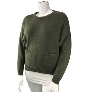 Poles Maison Montagut Womens Size M Loose Cashmere Blend Sweater Pockets Davina